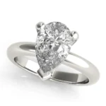 Seraphina Pear Diamond Engagement Ring Setting White