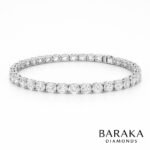 4CT Lab Grown Diamond Tennis Bracelet in 14K White Gold