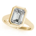 Veritas Emerald Bezel Engagement Ring Setting 8