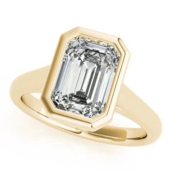 Veritas Emerald Bezel Engagement Ring Setting