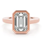 Veritas Emerald Bezel Engagement Ring Setting 8