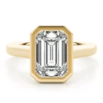 Veritas Emerald Bezel Engagement Ring Setting 8