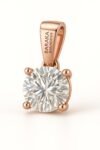 Round Diamond Solitaire Pendant