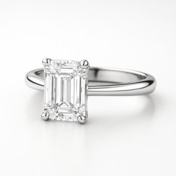 Minimalist Solitaire Engagement Ring
