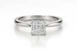 1ct Asscher Cut Solitaire Engagement Ring