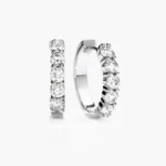 Amara Rose Diamond Hoop Earrings