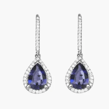 Aveline Tanzanite Diamond Drop Earrings