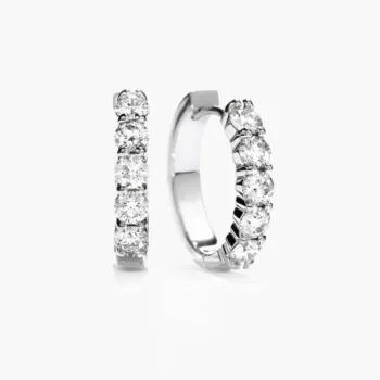 Celestine Diamond Hoop Earrings