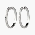 Elyria Diamond Hoop Earrings
