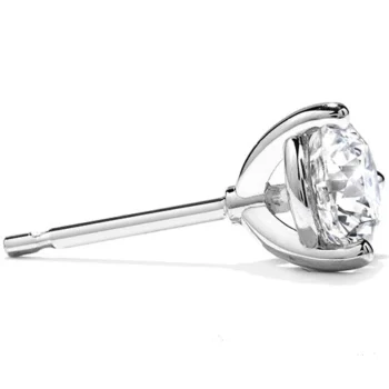 Golden Radiance Solitaire Earrings