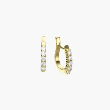 Isolde Diamond Hoop Earrings