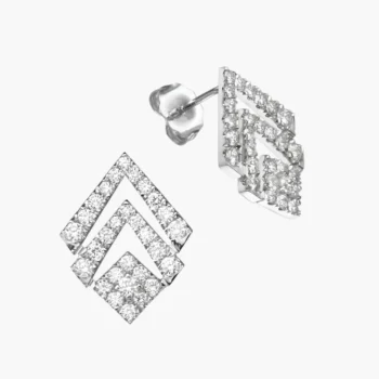 Luminous Shaft Diamond Earrings