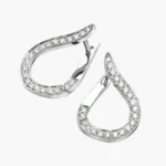 Selene Diamond Hoop Earrings