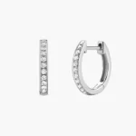 Valentino Diamond Hoop Earrings