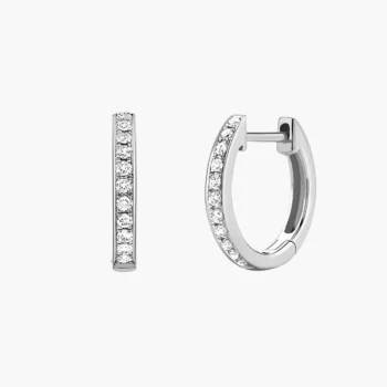Valentino Diamond Hoop Earrings