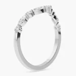Althea Marquise & Round Diamond Wedding Band 4
