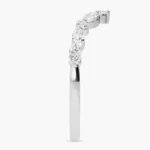 Althea Marquise & Round Diamond Wedding Band 4