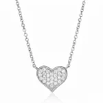 Amorette Diamond Heart Necklace