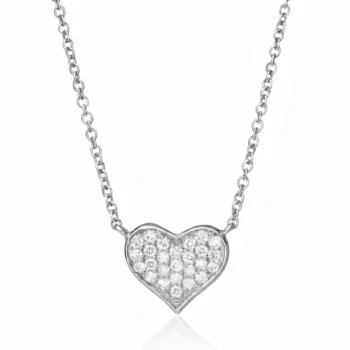 Amorette Diamond Heart Necklace