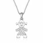 Amoria Baby Charm Diamond Necklace