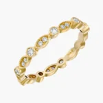 Aurelia Vintage Diamond Wedding Band 3