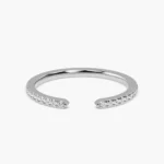 Aurevia Open Pave Diamond Wedding Band