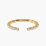 Aurevia Open Pave Diamond Wedding Band 4