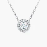 Aurielle Halo Diamond Pendant 2