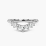 Bellatrix Curve Diamond Wedding Band