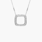 Elara Square Diamond Necklace