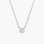 Elenora Diamond Bezel Necklace