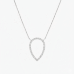 Calista Diamond Halo Necklace