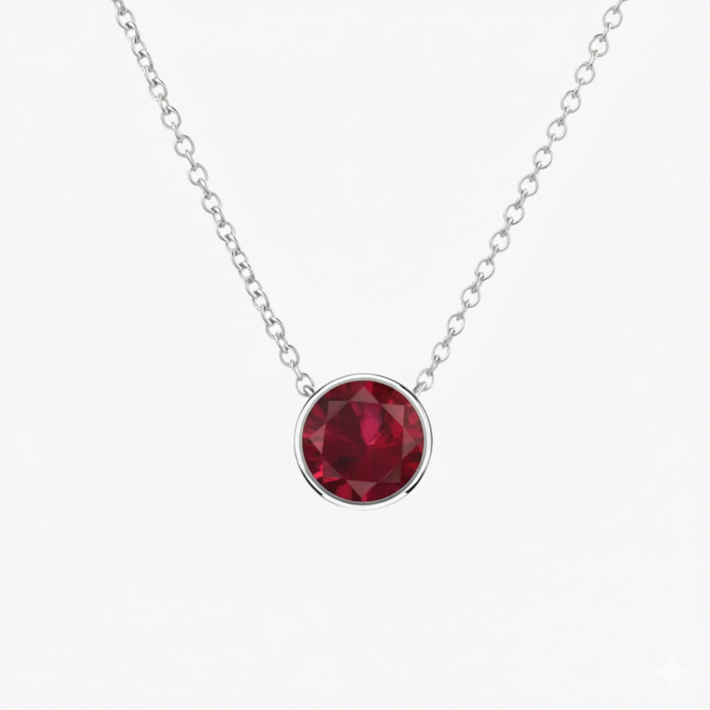 Amara Ruby Pendant Necklace