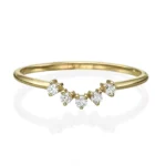 Luminara Leaf Diamond Wedding Band (3)