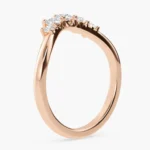 Maravelle Halo Diamond Wedding Band 4