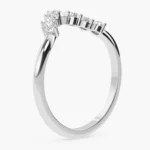 Selora Crescent Diamond Wedding Band 4