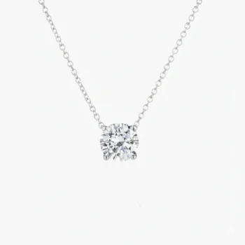 Seravelle Diamond Solitaire Pendant Necklace