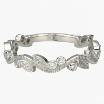 Valoria Vintage Diamond Wedding Band